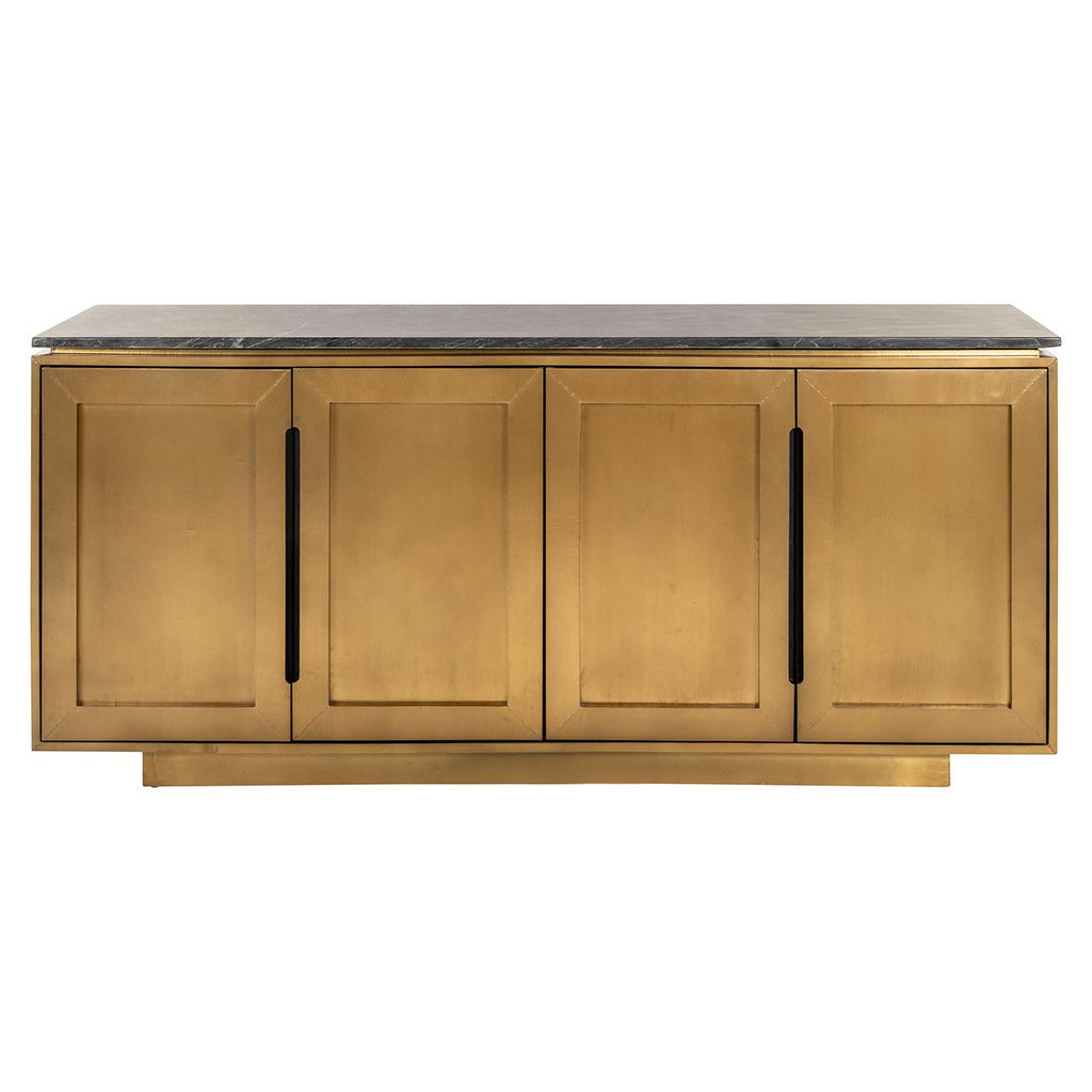 Dressoir Finsbury 4-deurs (Zwart/goud) - depauwwonen