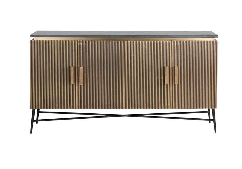 Dressoir Ironville Goud - 4 deuren by Richmond Interiors