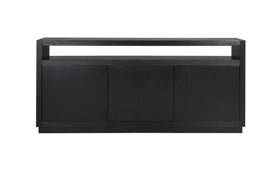 Dressoir Oakura zwart - 3 deuren by Richmond Interiors