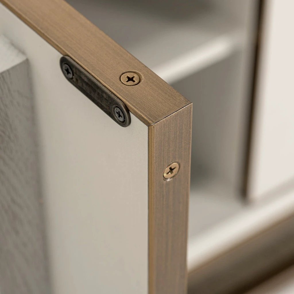 Dressoir Whitebone Messing 4-deuren by Richmond Interiors
