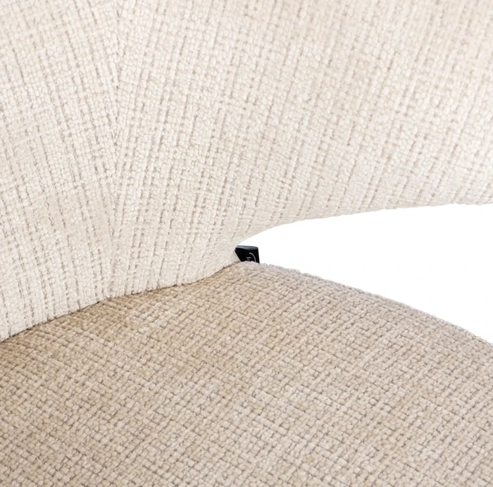 Eetkamerstoel Gatsbi Beige Chenille brandvertragend by Richmond Interiors
