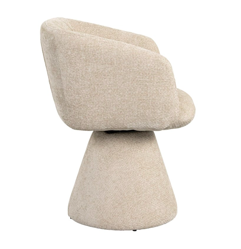 Draai Eetkamerstoel Madeline Cream Unicorn - depauwwonen