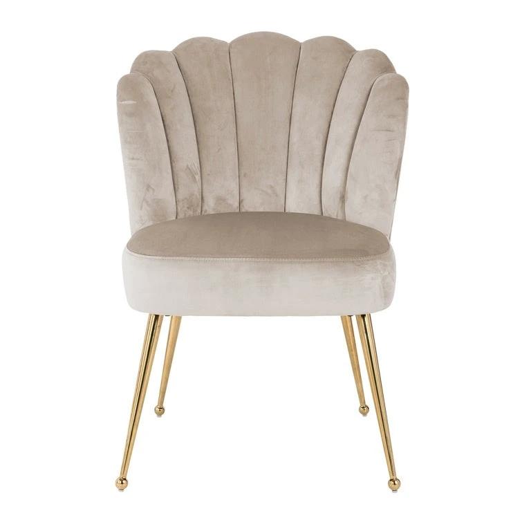 Eetkamerstoel Pippa Khaki Velvet Gold by Richmond Interiors