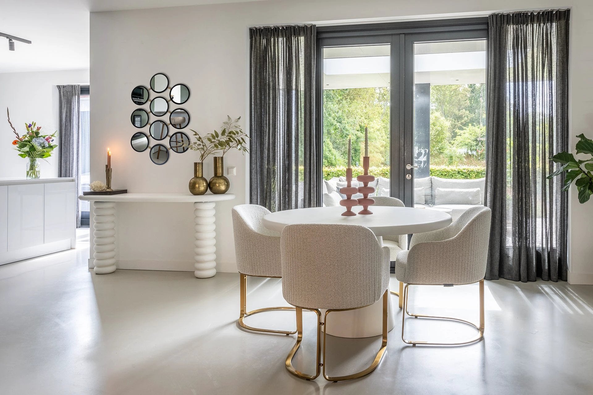 Eettafel Bloomstone 130Ø by Richmond Interiors