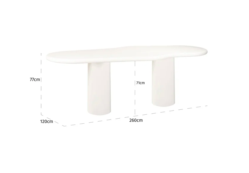 Eettafel Bloomstone 260cm - depauwwonen