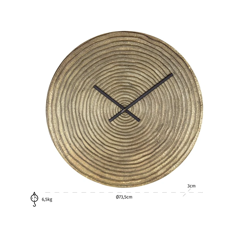 Klok Roan goud Ø74 cm by Richmond Interiors