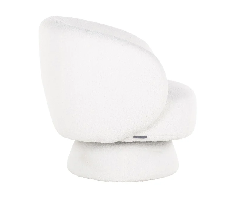 Lounge Stoel Senna White Furry - depauwwonen