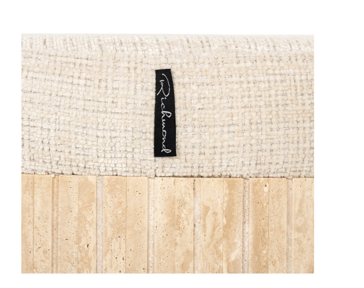 Poef Gallice Natural Travertine by Richmond Interiors