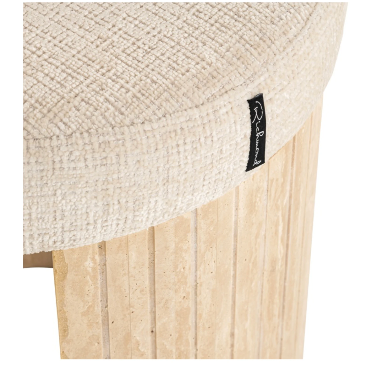 Poef Gallice Natural Travertine by Richmond Interiors