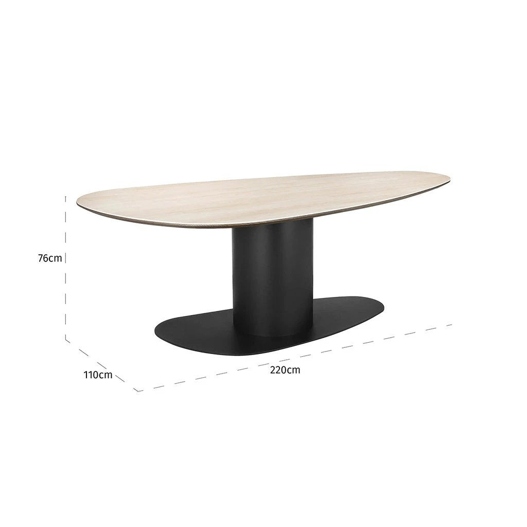 Eettafel Ritz Pebble 220 (Beige) by Richmond Interiors