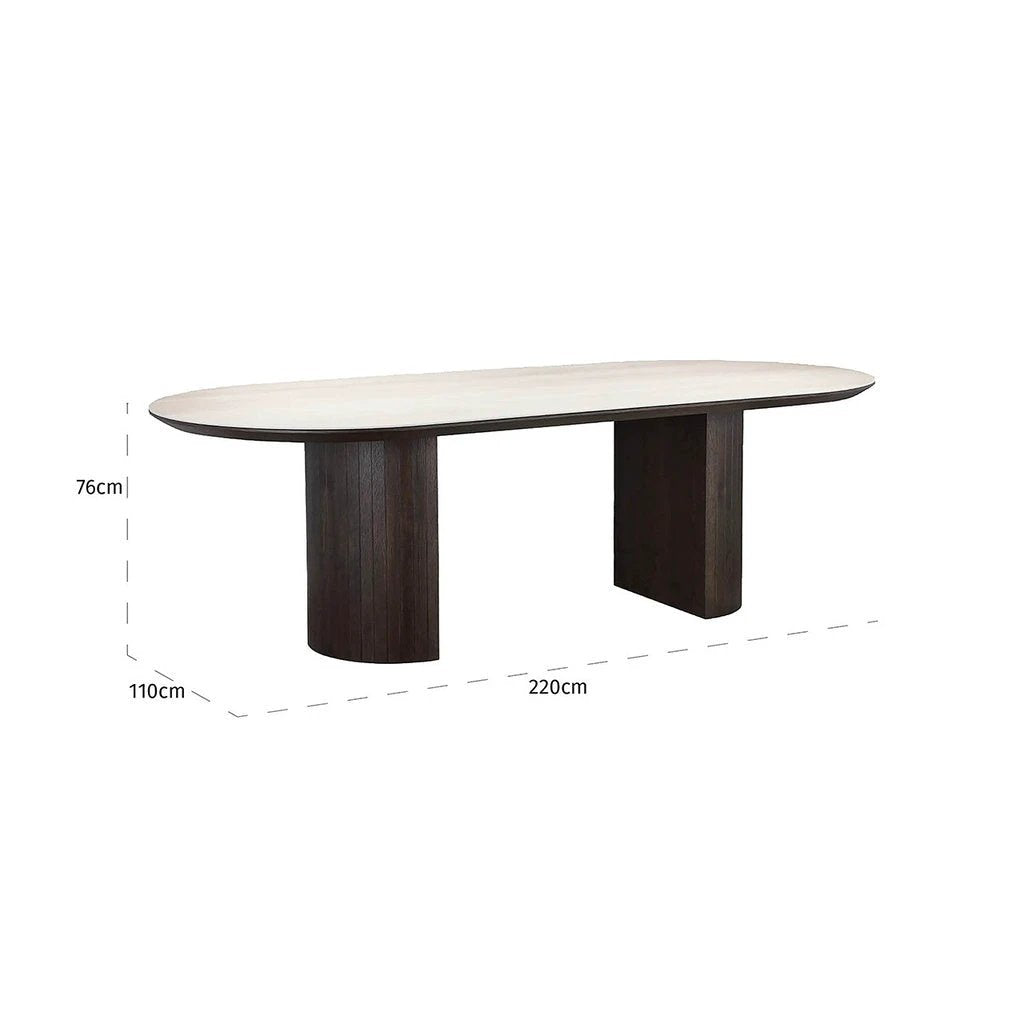 Eettafel Ritz 240 (Bruin) by Richmond Interiors