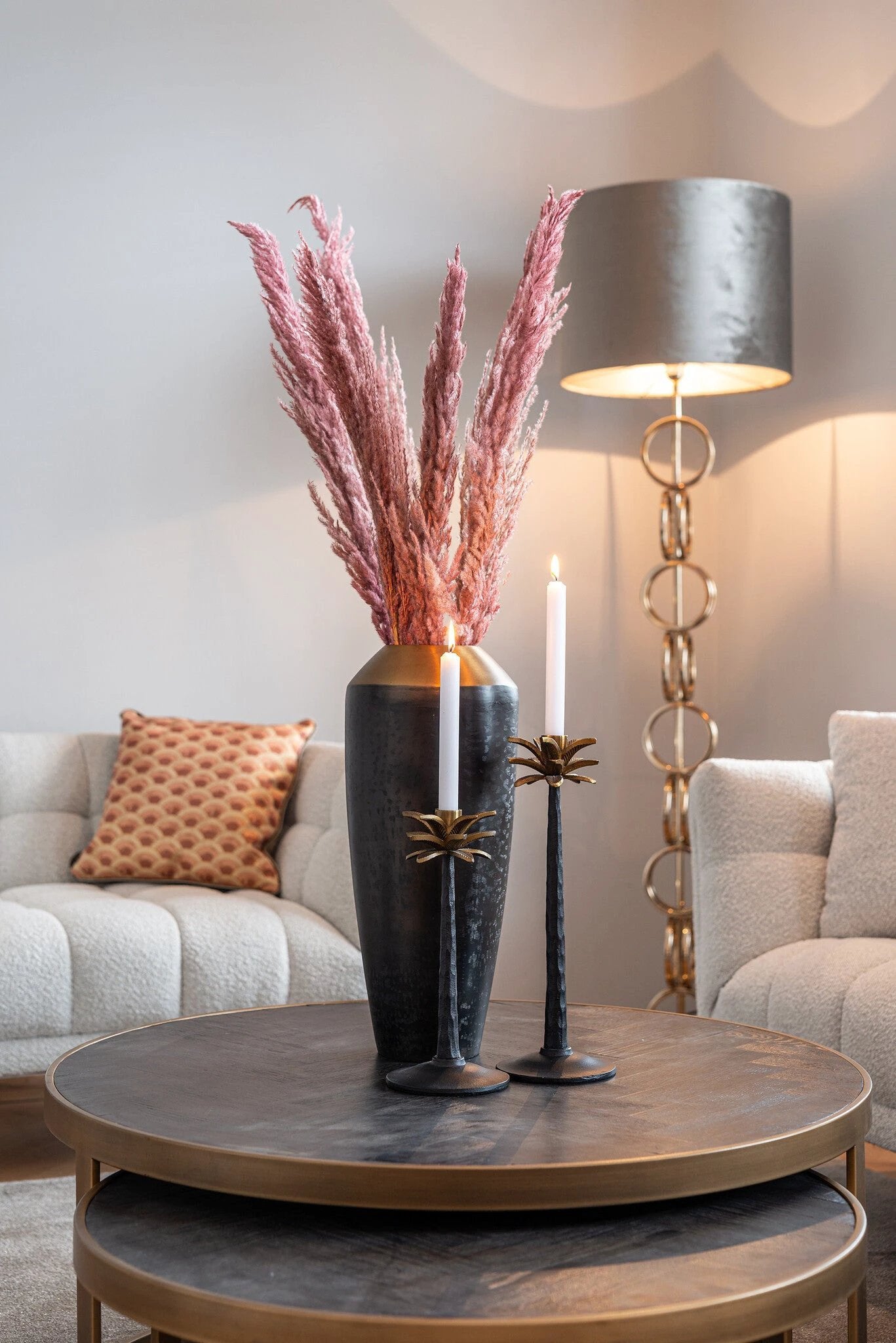 Salontafel Blackbone brass set van 2 by Richmond Interiors