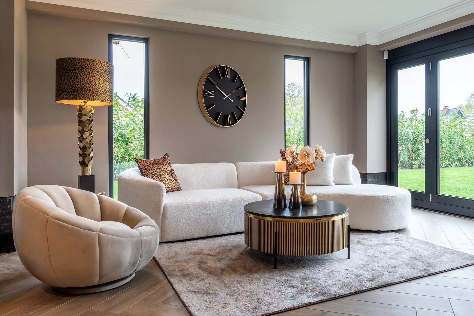 Salontafel Ironville 90Ø Goud by Richmond Interiors