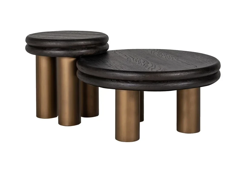 Salontafel Macaron rustiek zwart by Richmond Interiors