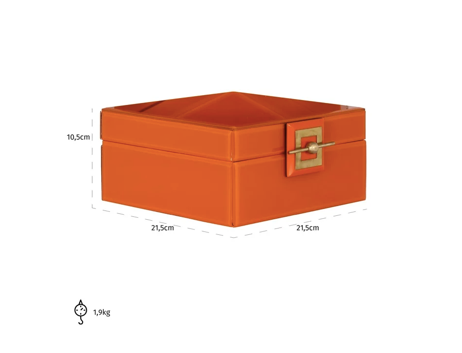 Sieraden Doos Bodine oranje - groot - depauwwonen