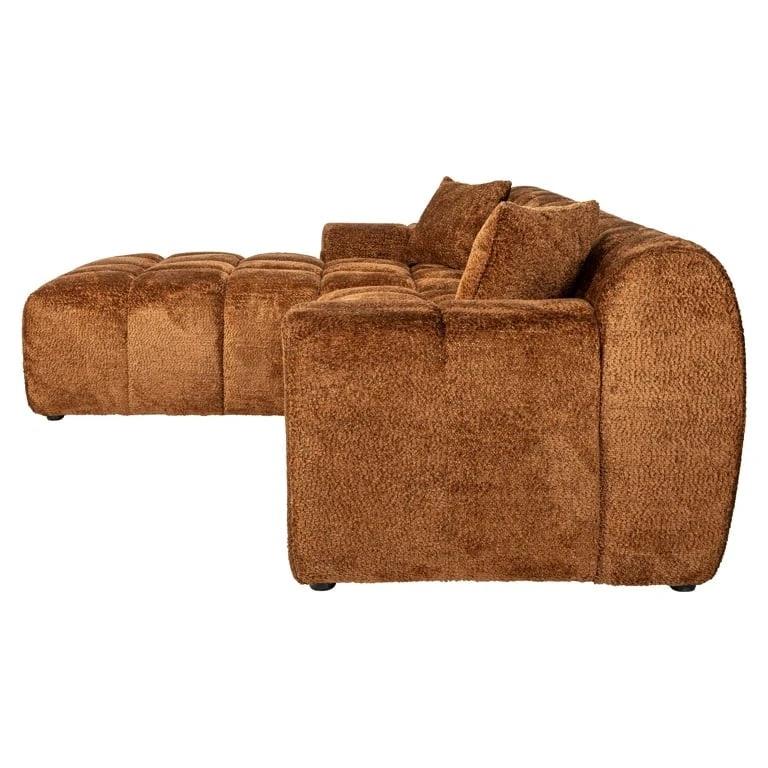 Sofa Cube Cinnamon 3-zits + lounge links by Richmond Interiors