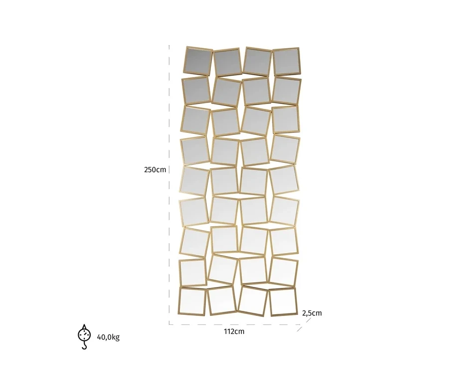 Spiegel Badia Goud by Richmond Interiors