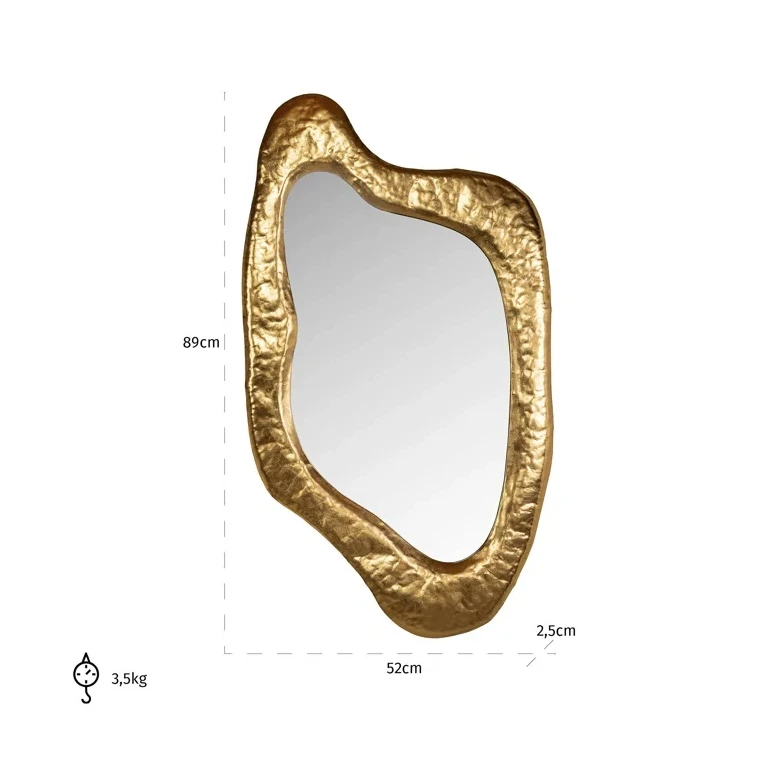 Spiegel Blinne Goud by Richmond Interiors