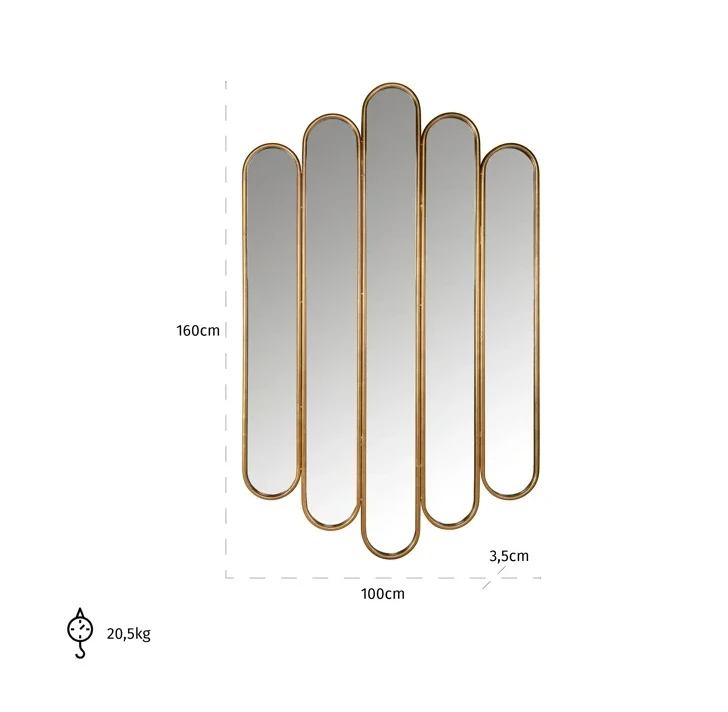 Spiegel Chelsey Goud by Richmond Interiors