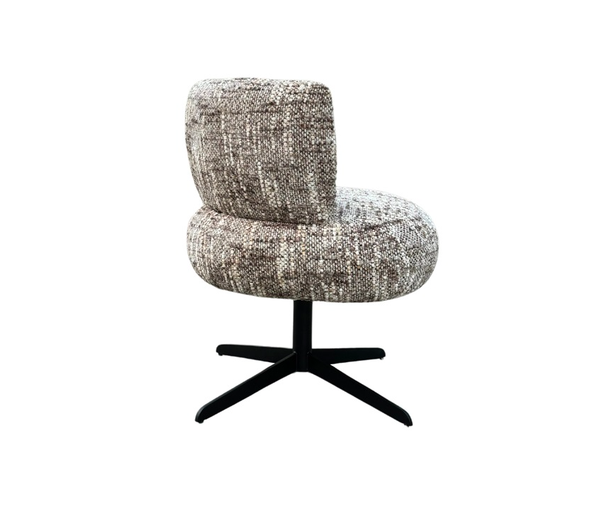 Stoel Alexis Brown Omara - draaipoot - depauwwonen