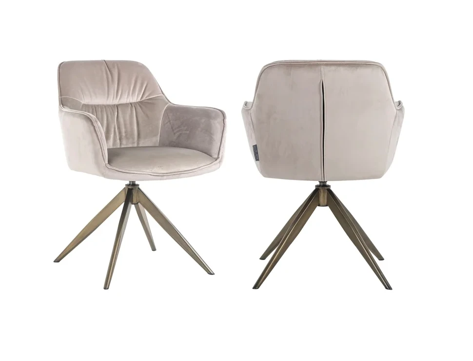 Stoel Aline Khaki Velvet - brandvertragend by Richmond Interiors