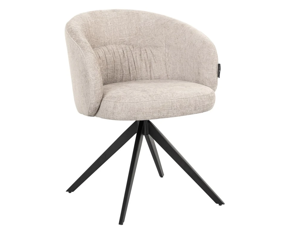 Stoel Olivia Natural - draaipoot by Richmond Interiors