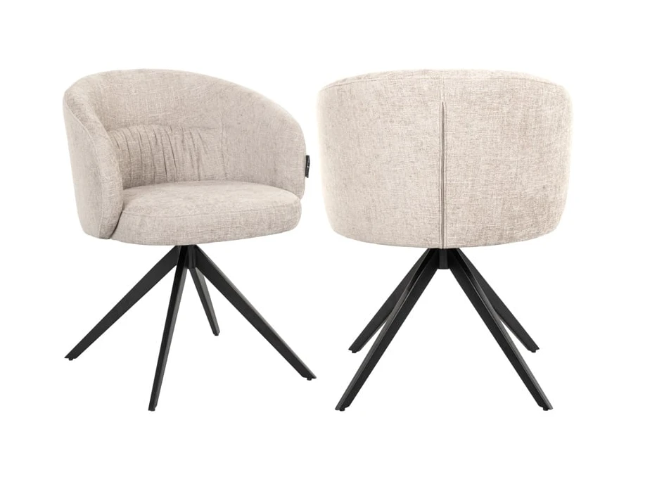 Stoel Olivia Natural - draaipoot by Richmond Interiors