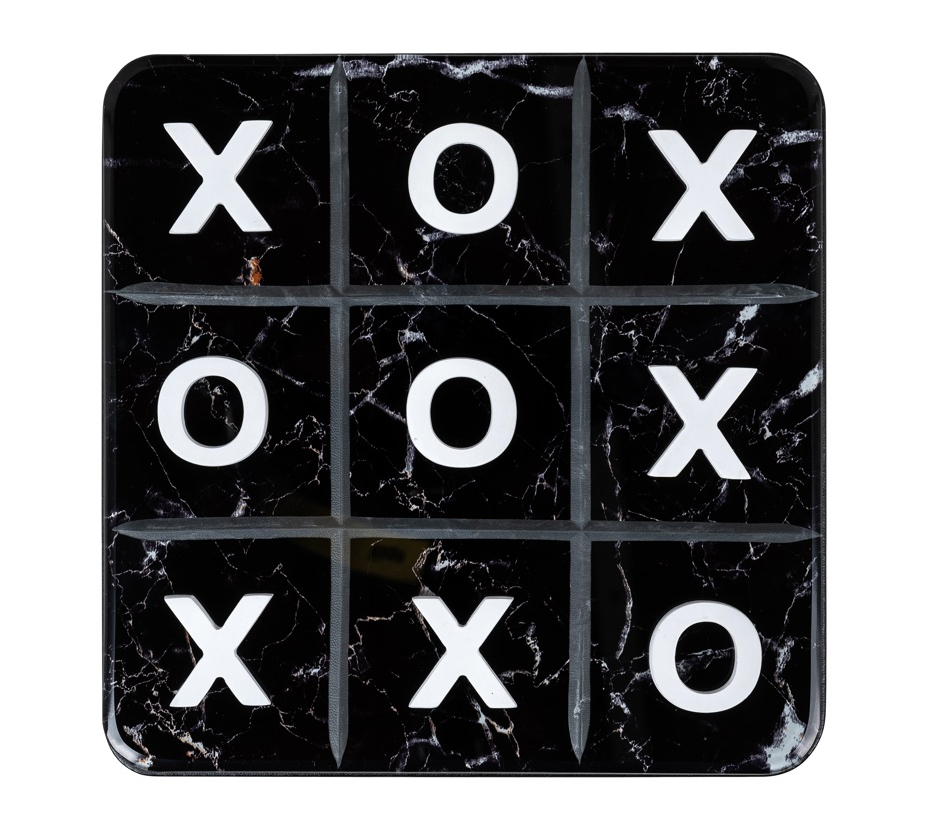 Tic tac toe Trixi - zwart / wit by Richmond Interiors