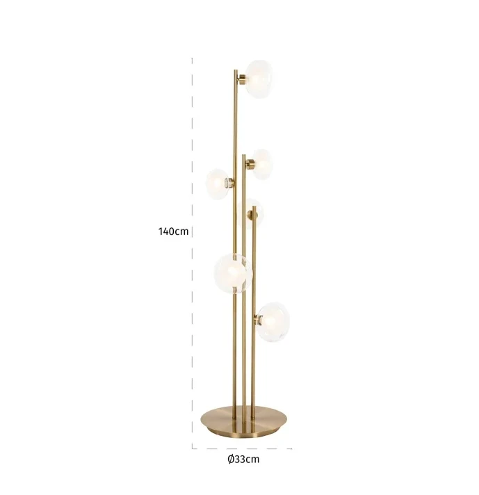 Vloerlamp Luva Brass by Richmond Interiors