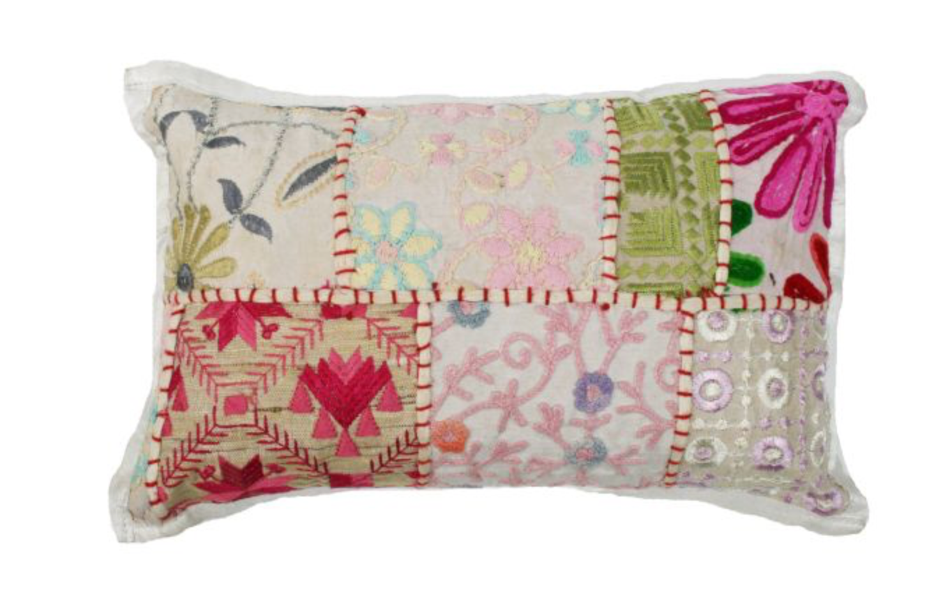Kussen India Patchwork 30x20cm in 6 kleuren. - depauwwonen