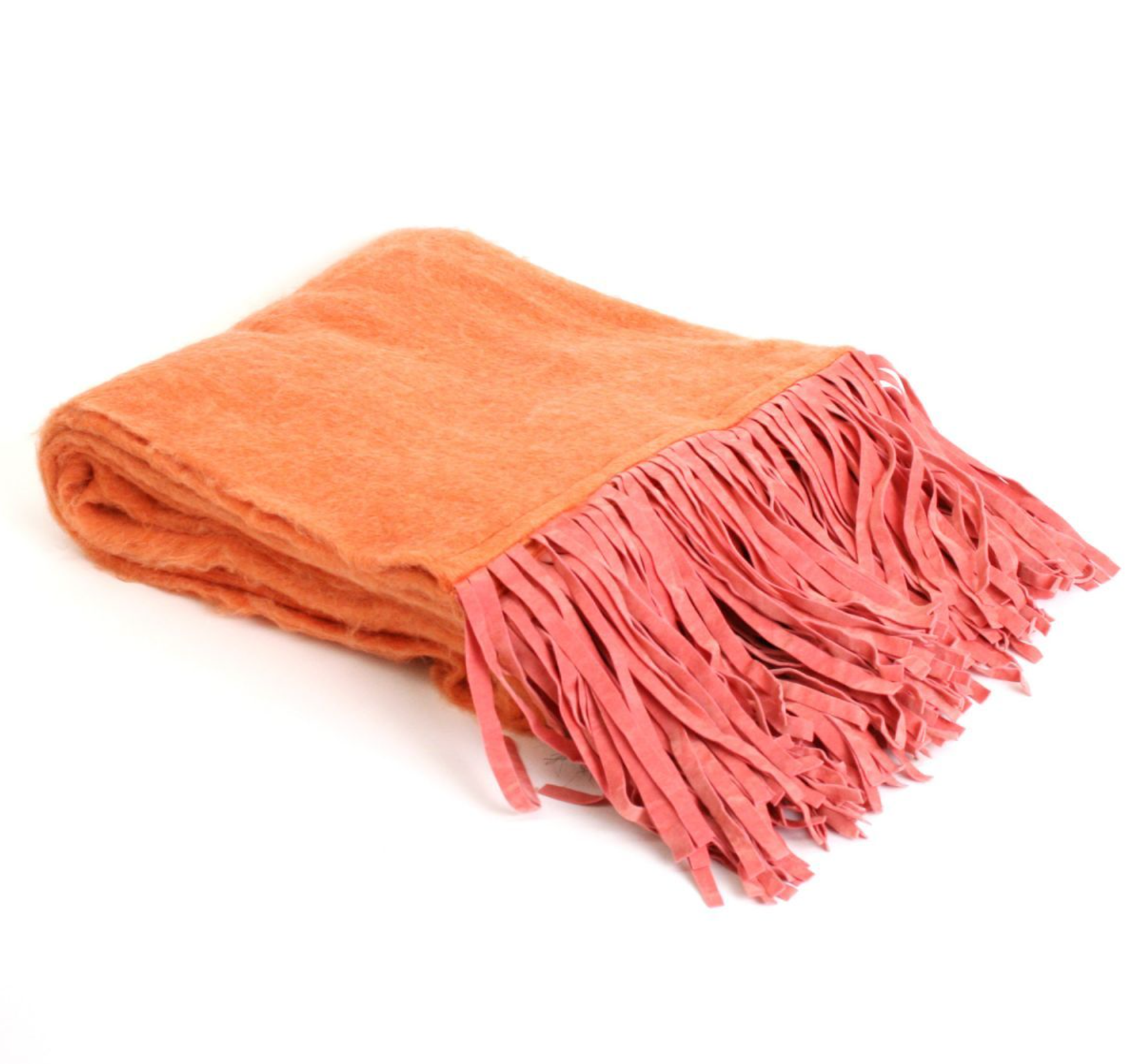 Plaid Wol met suedine franje in 5 kleuren by Rocaflor