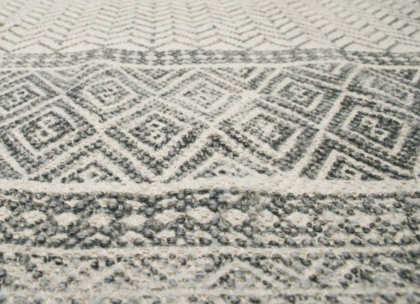 Vloerkleed Grafisch Print - grijs in 2 maten by Rocaflor