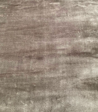 Vloerkleed Tencel rond laagpolig grijs bruin - in 4 maten - depauwwonen