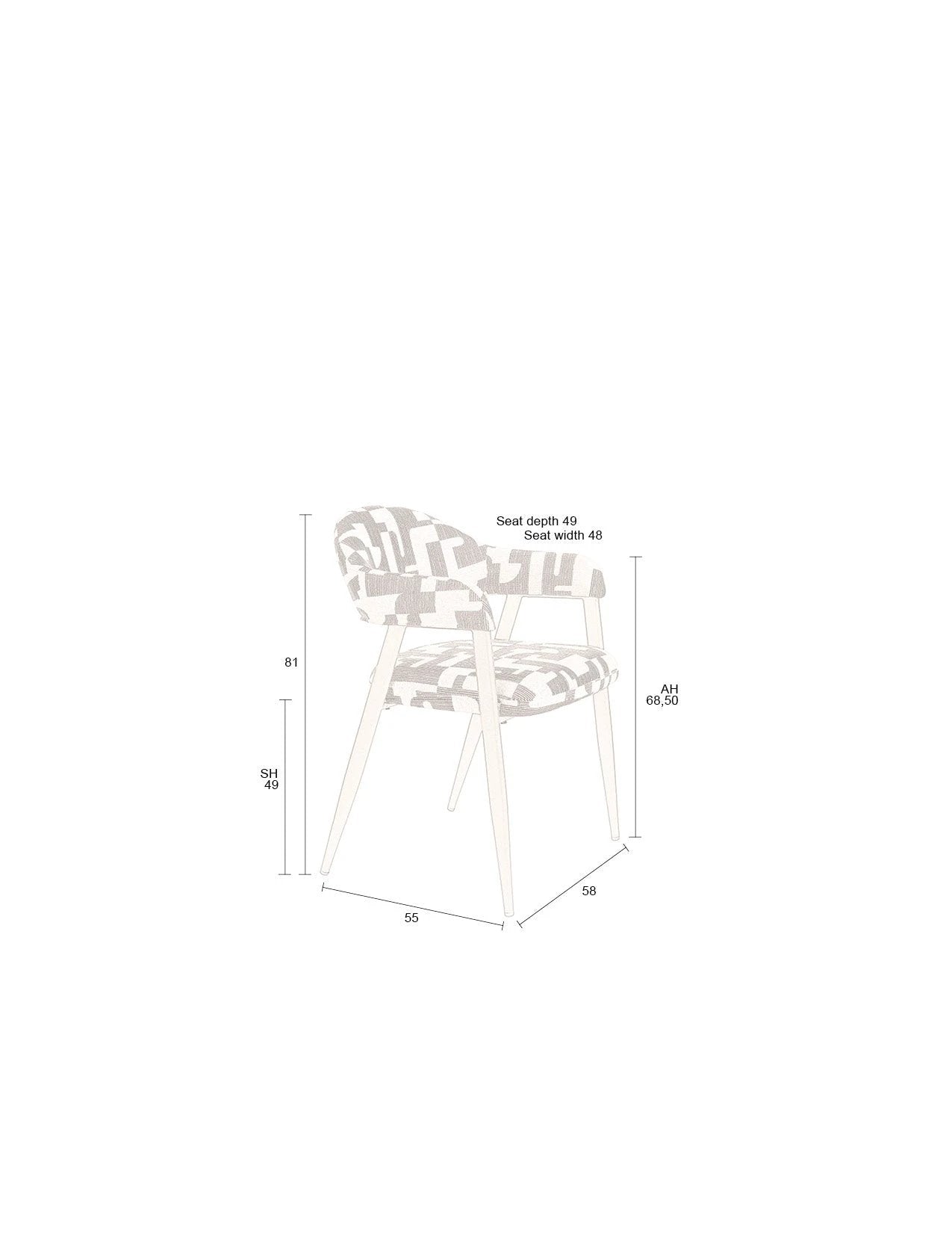 Eetkamerstoel Miyo by Dutchbone