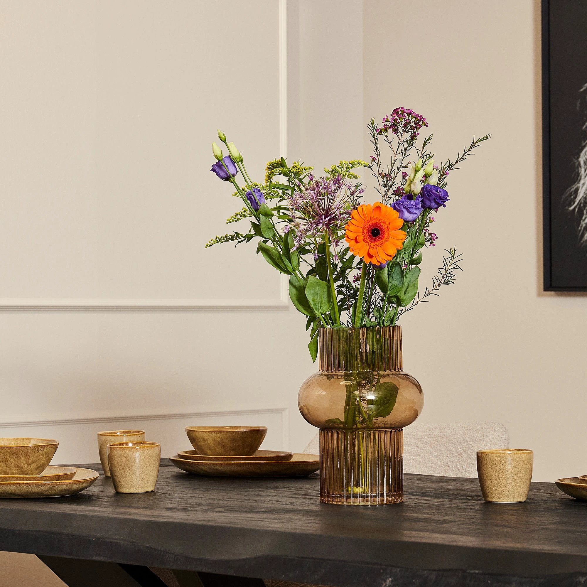 Boomstam eettafel Boston Black | 180 cm by Starfurn