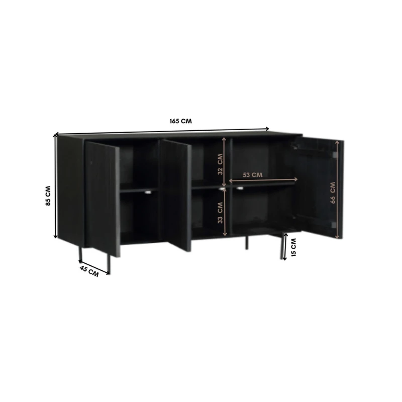 Dressoir Madison | 165 cm by Starfurn