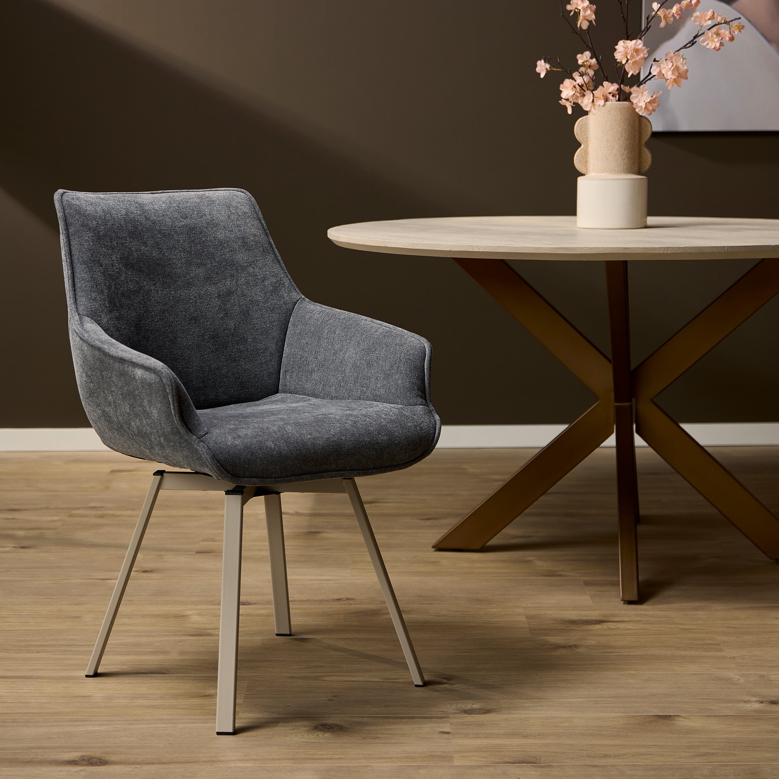 Eetkamerstoel Mees | Antraciet - depauwwonen