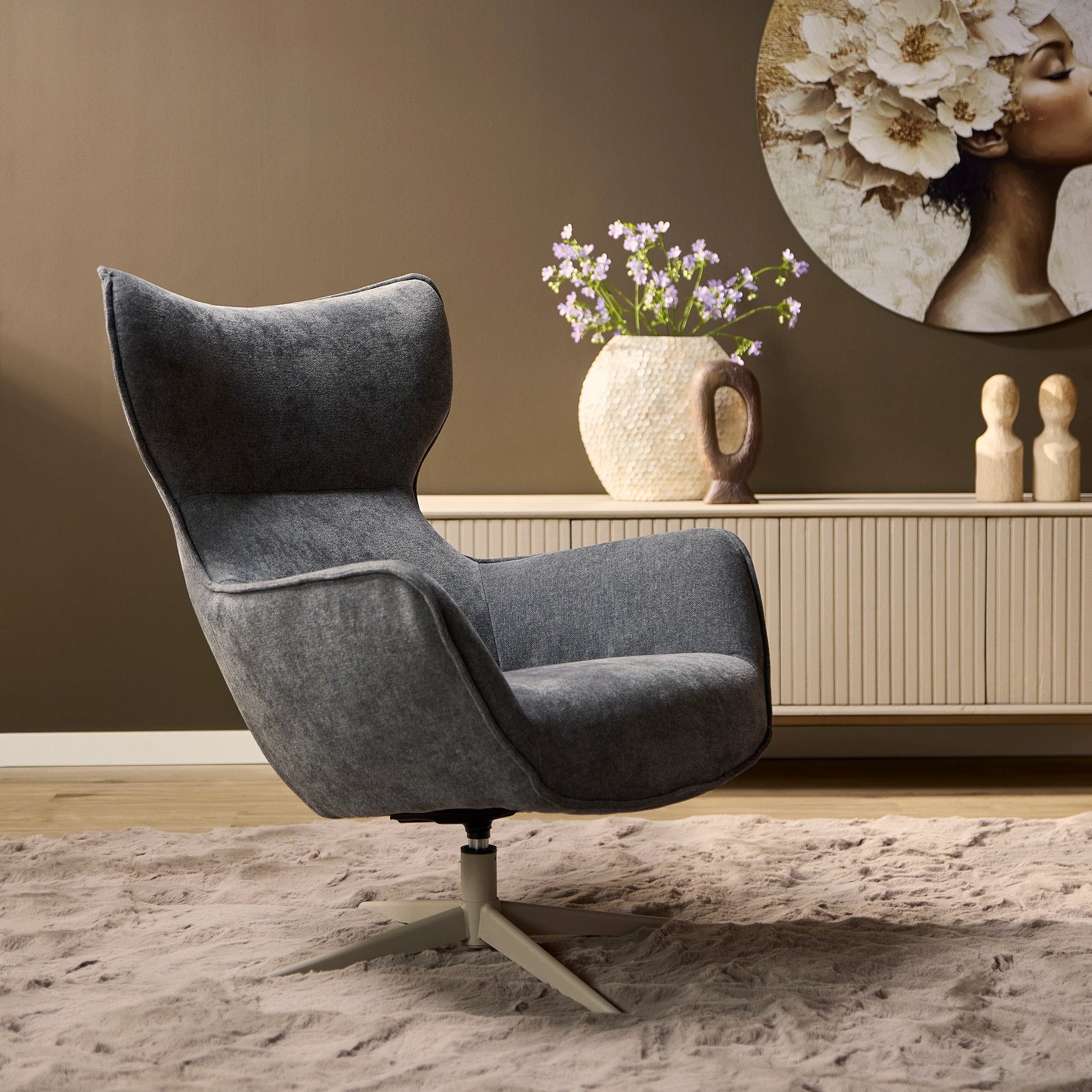 Fauteuil Julia | Antraciet by Starfurn