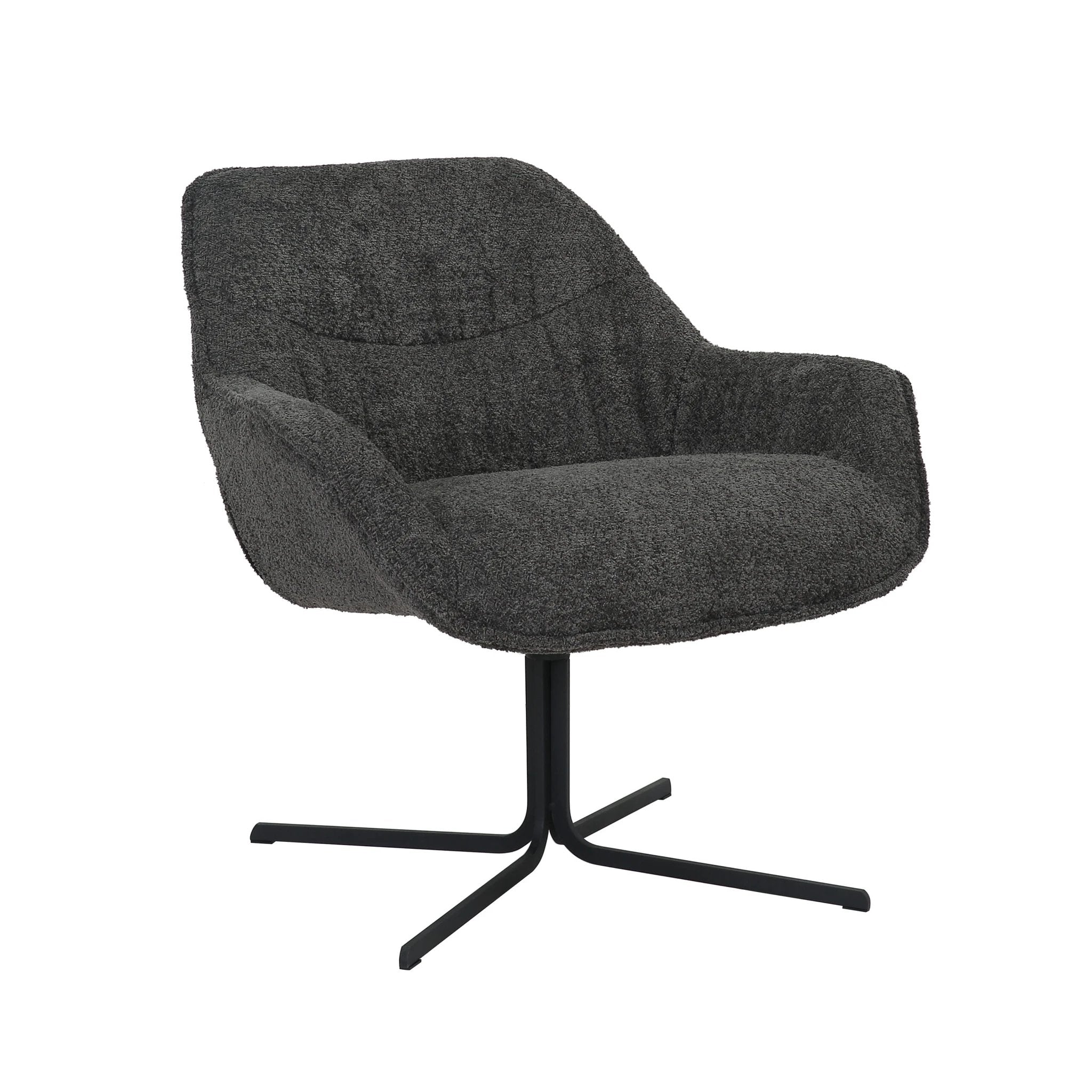 Fauteuil Mila | Donkergrijs by Starfurn