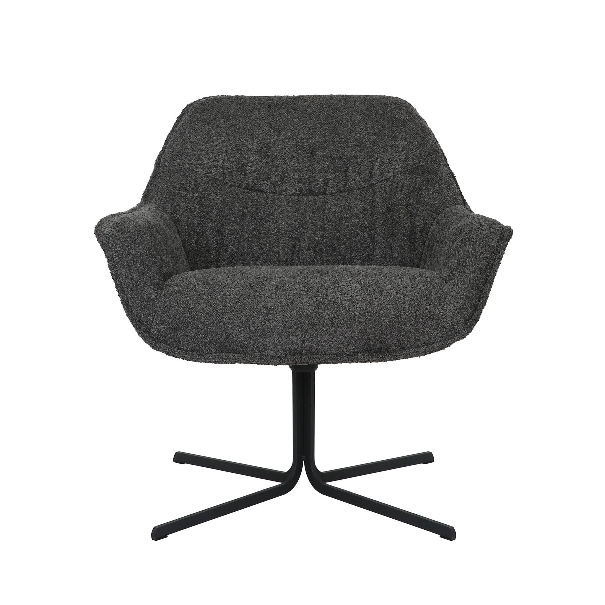 Fauteuil Mila | Donkergrijs by Starfurn