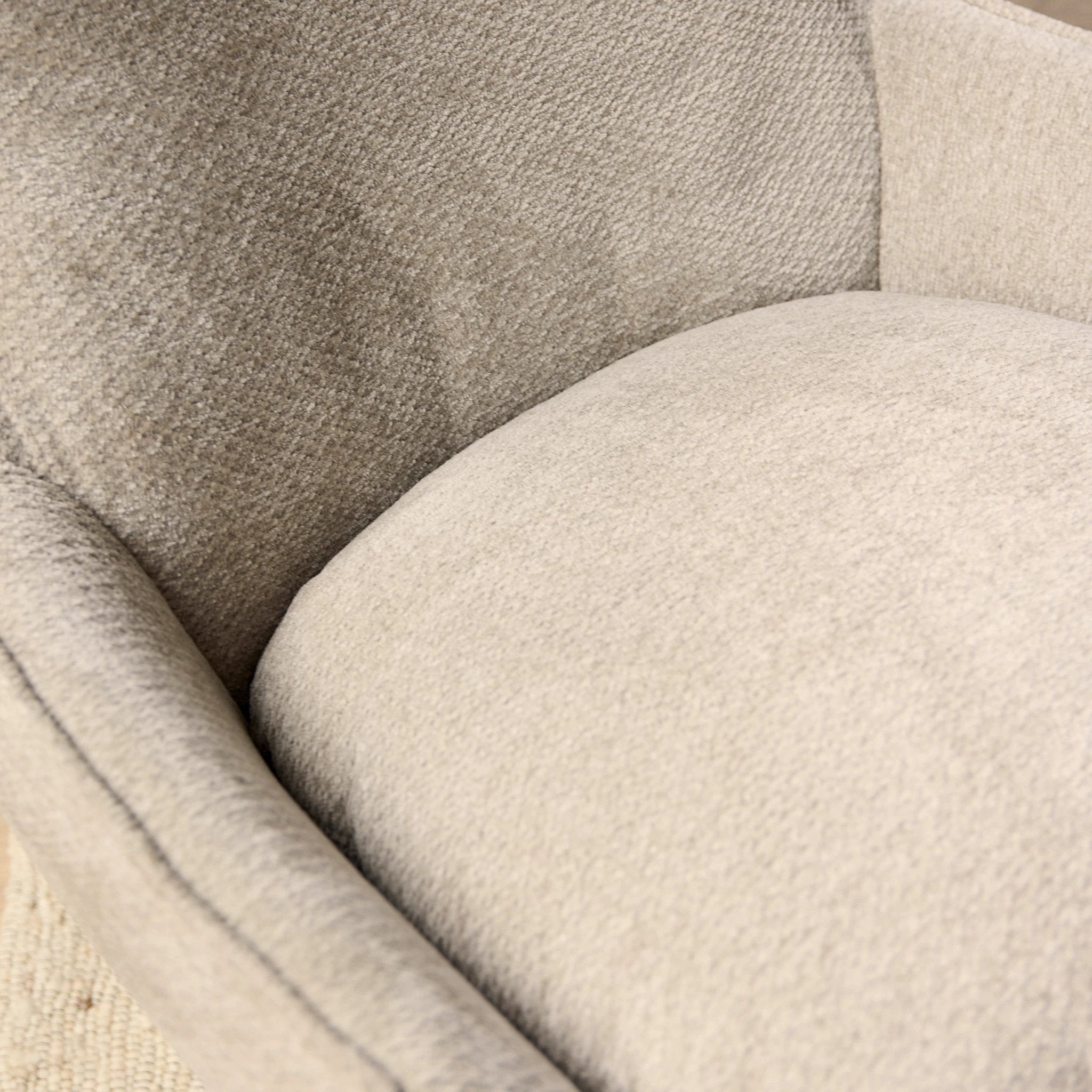 Fauteuil Olivia met voetenbankje | Taupe by Starfurn