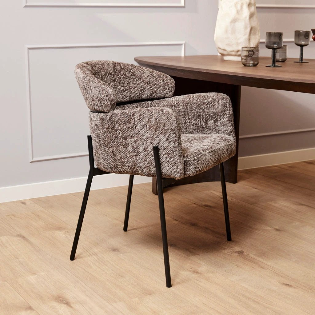 Eetkamerstoel Otis | Grijs | set van 2 stoelen by Starfurn
