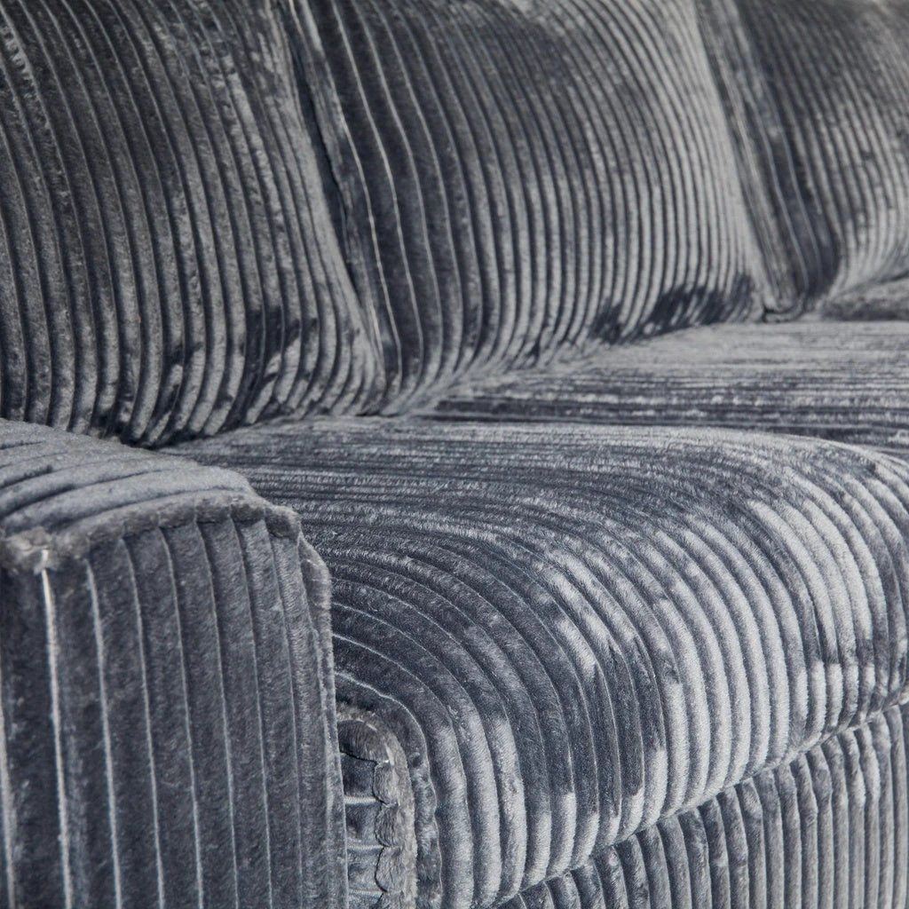 MySofa hoekbank Teddy | Antraciet | Divan Links + 2,5 zits by Starfurn