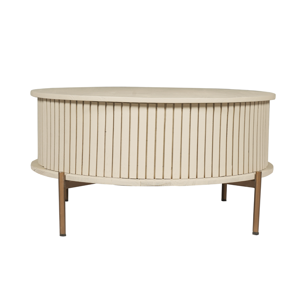 Salontafel Madison Sand | 80 cm | Rond - depauwwonen