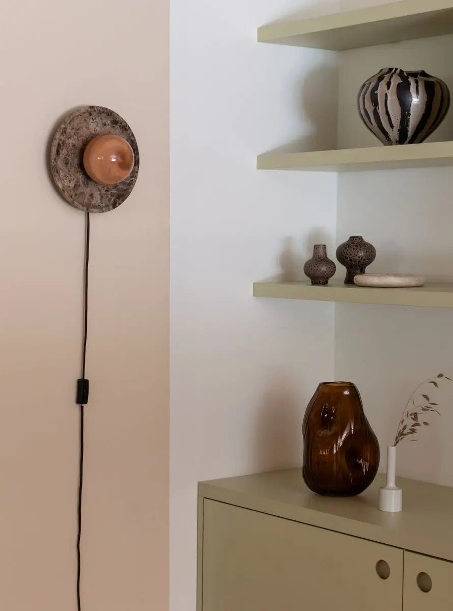 it's about RoMi Tivoli Wandlamp - Bruin - Ø25 cm by it's about RoMi