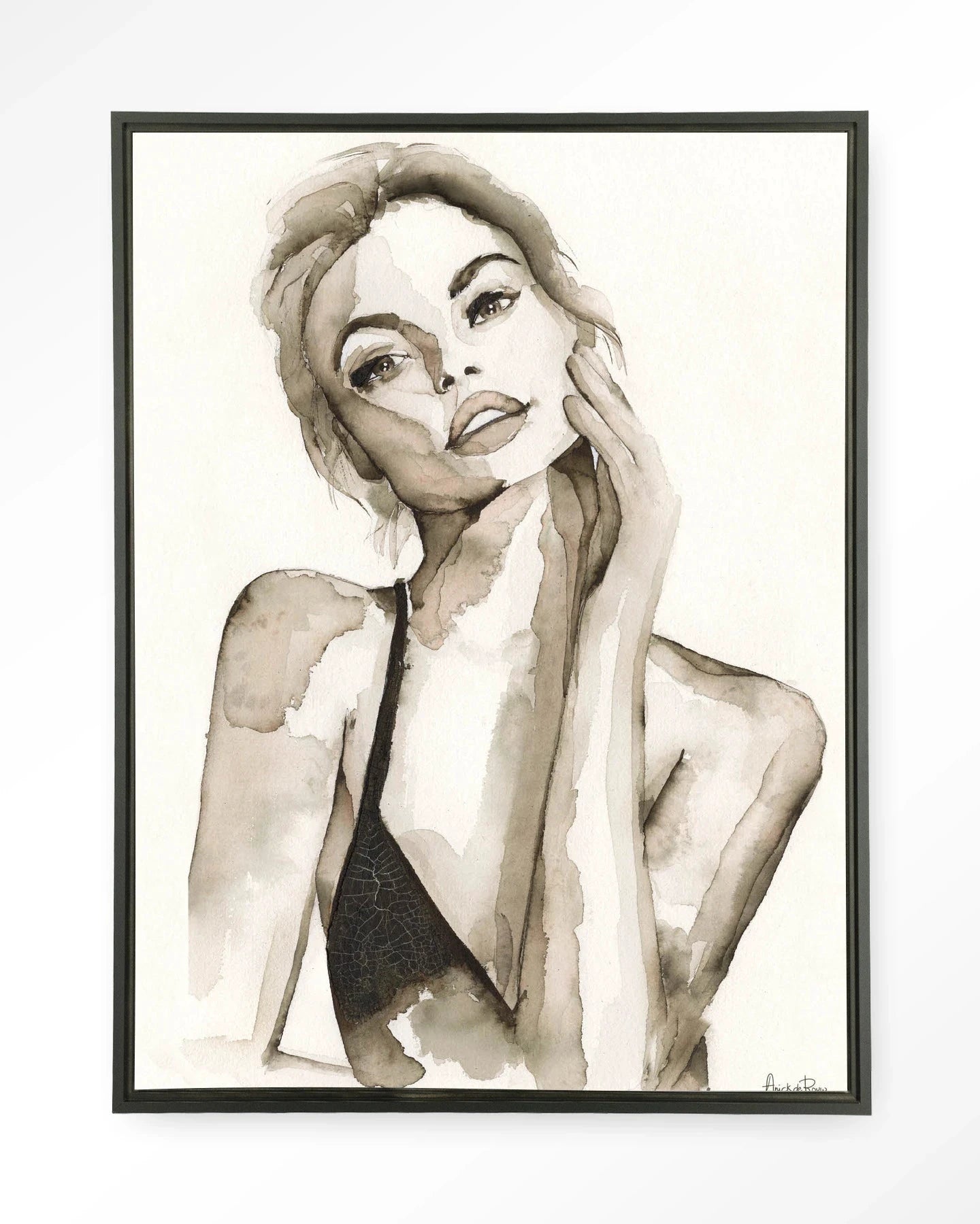 A Woman's Face - Moderne Wanddecoratie | Artprint, Glass Art & Wandkleed by Urban Cotton