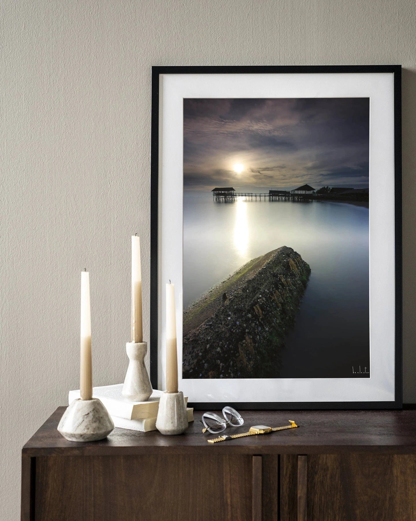 Batu Lamunan - Moderne Wanddecoratie | Artprint, Glass Art & Wandkleed by Urban Cotton