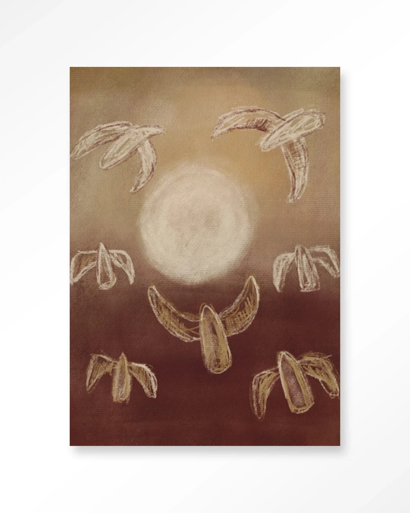 Moderne vogels wanddecoratie van Urban Cotton, inclusief kunstprint, glaskunst en wandkleed met nachtelijke vogelontwerp