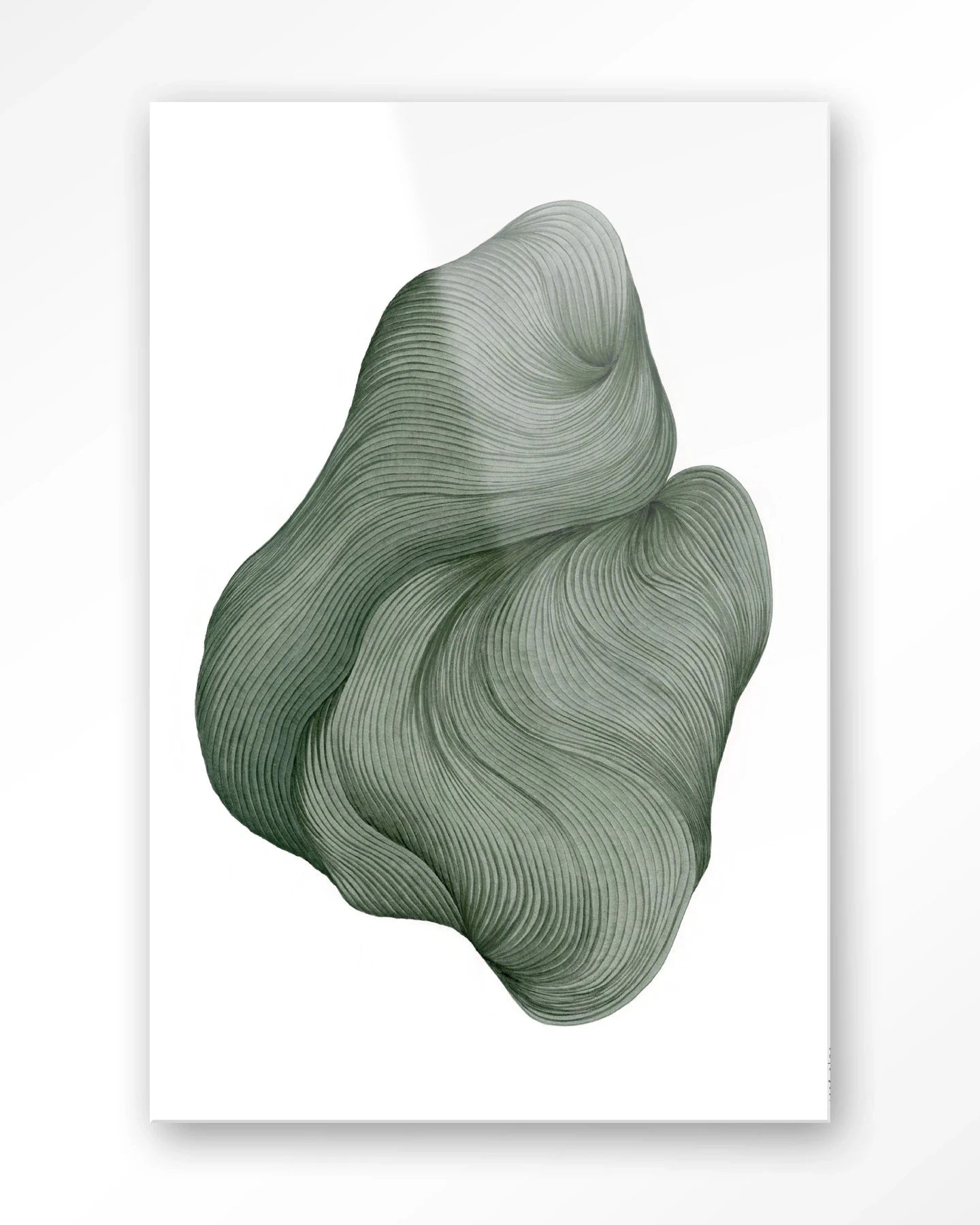 Moderne wanddecoratie van Urban Cotton, glaskunstwerk met abstract patroon, ideaal als kunstprint en wandkleed.