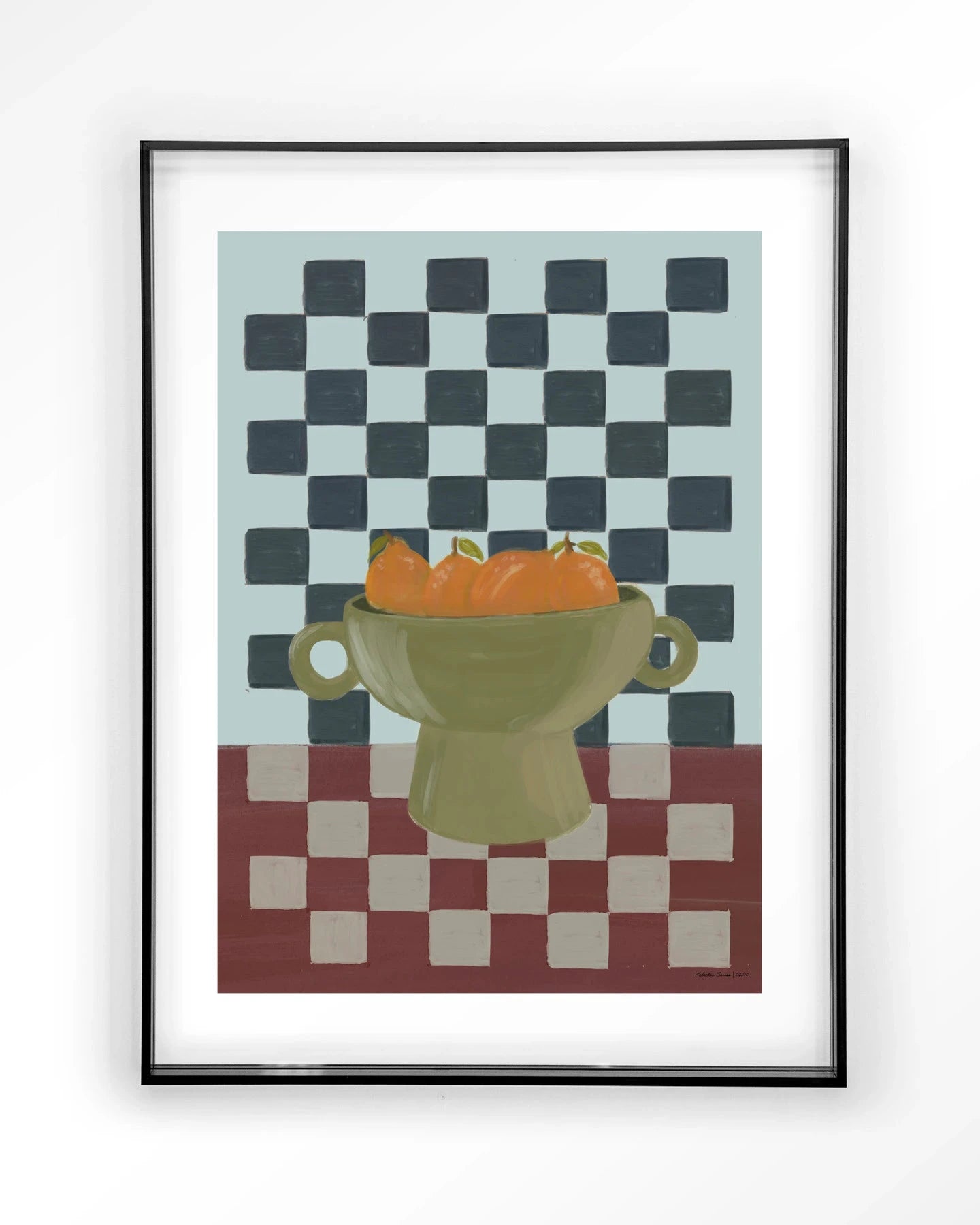 Moderne wanddecoratie van Urban Cotton met kunstprint, acryl frame en glasart in de Eclectic Series 2 collectie.